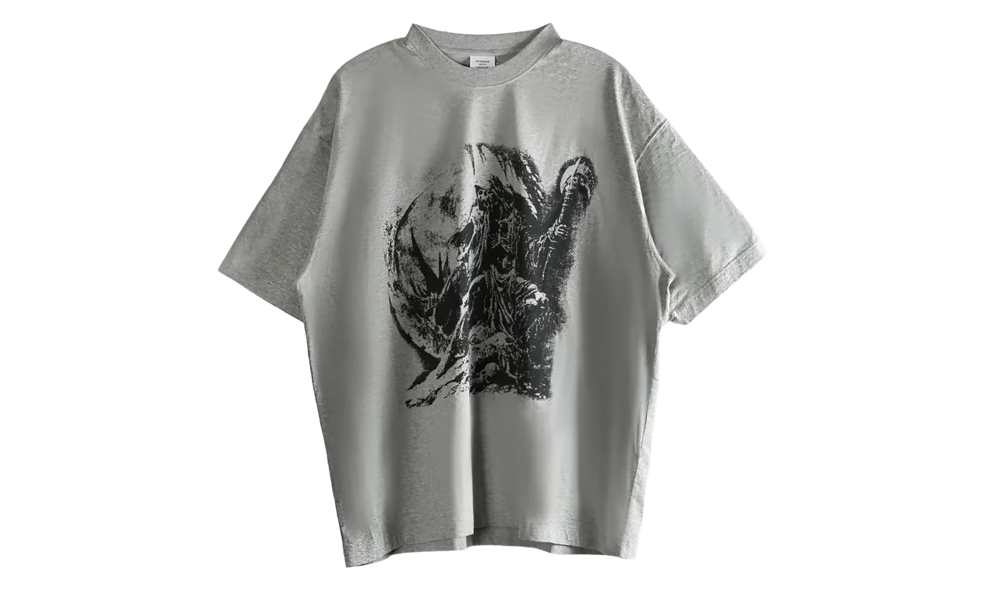 Goth Oversized T-Shirt "Grey Melange" UH76TR800G GREY