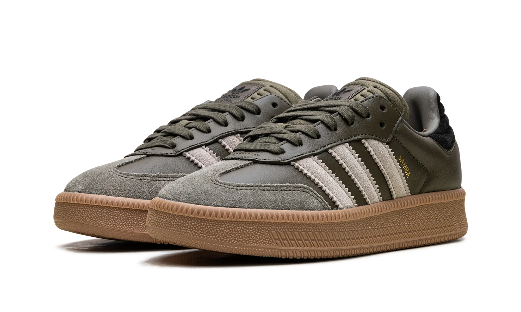Samba XLG "Olive Strata Wonder Beige Gold Metallic" JQ2387