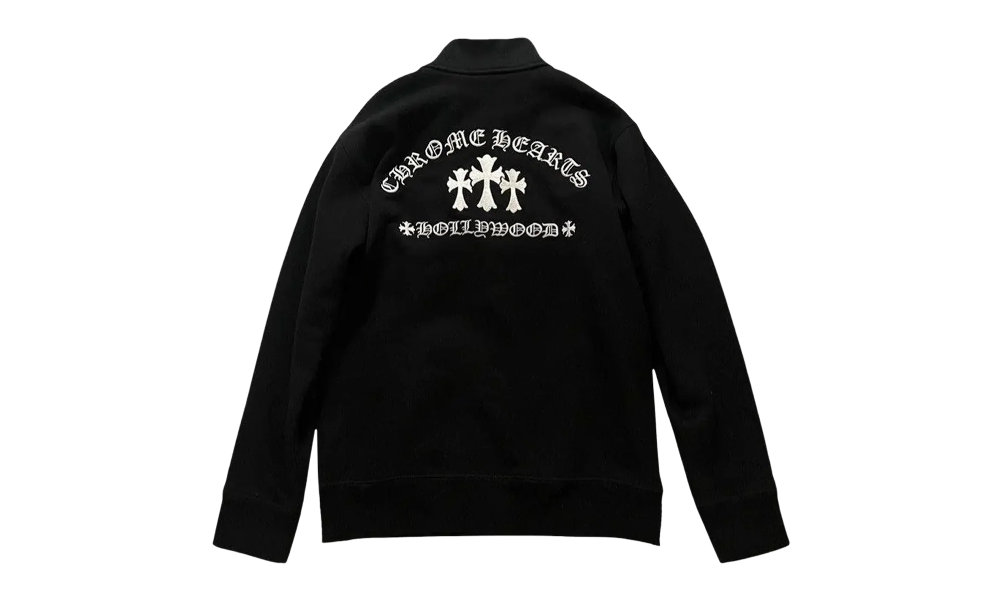 Embroidered Quarter Zip Sweatshirt "Black" CHRM0707