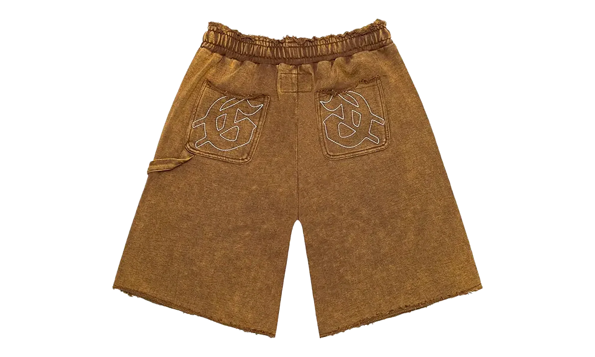 Carpenter Distressed Shorts "Muddy Brown Wash" GS194