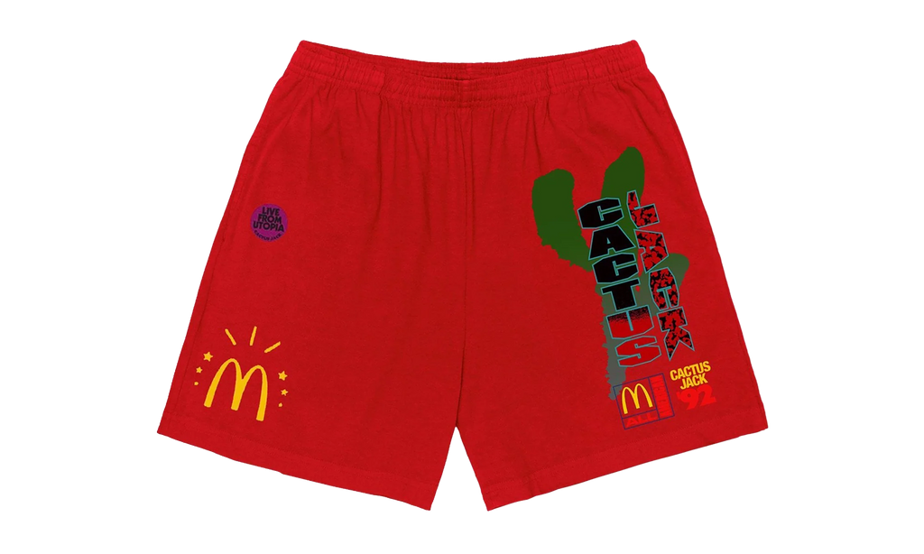 Travis Scott x McDonald's All American '92 Shorts "Red" TSUC41