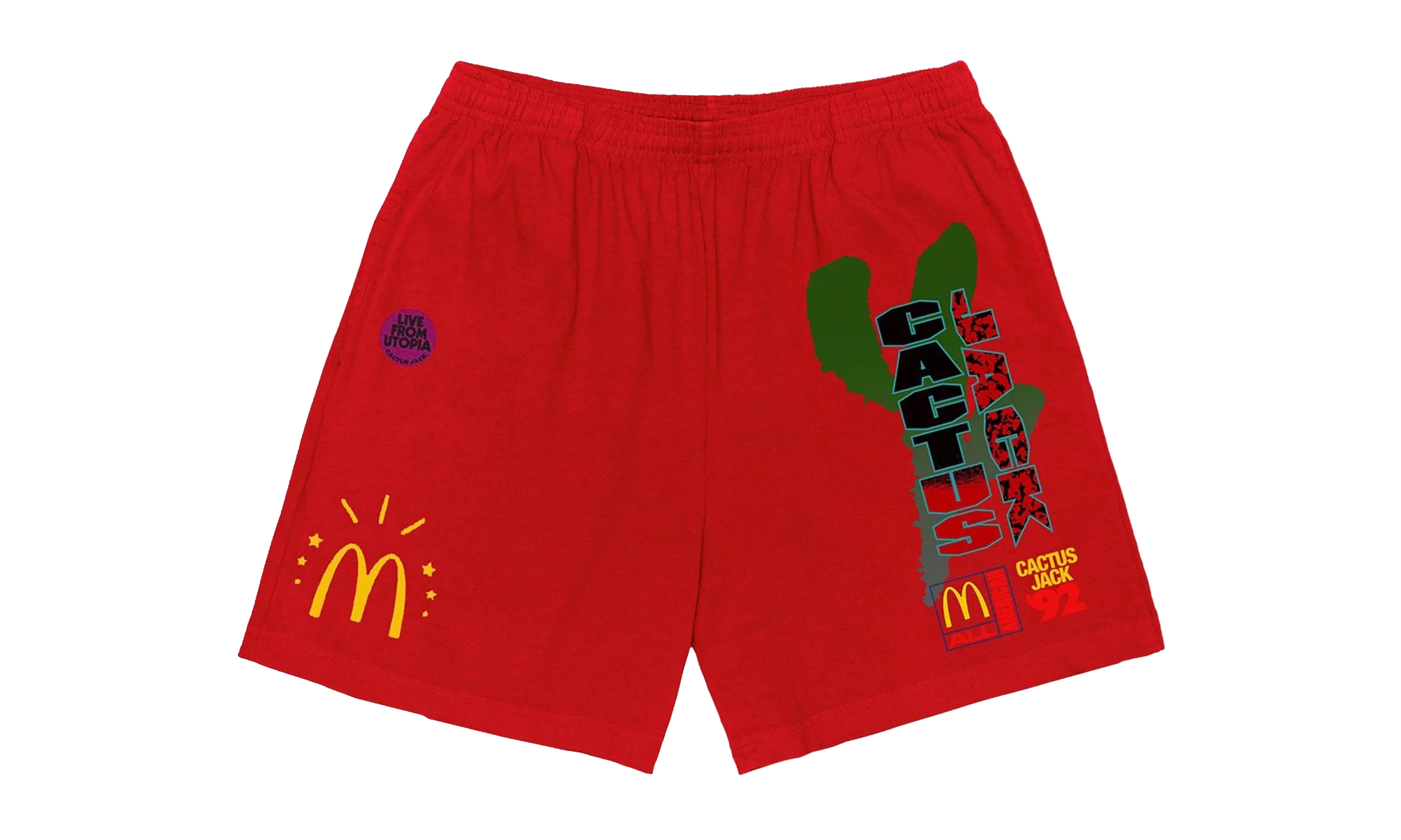 Travis Scott x McDonald's All American '92 Shorts "Red" TSUC41