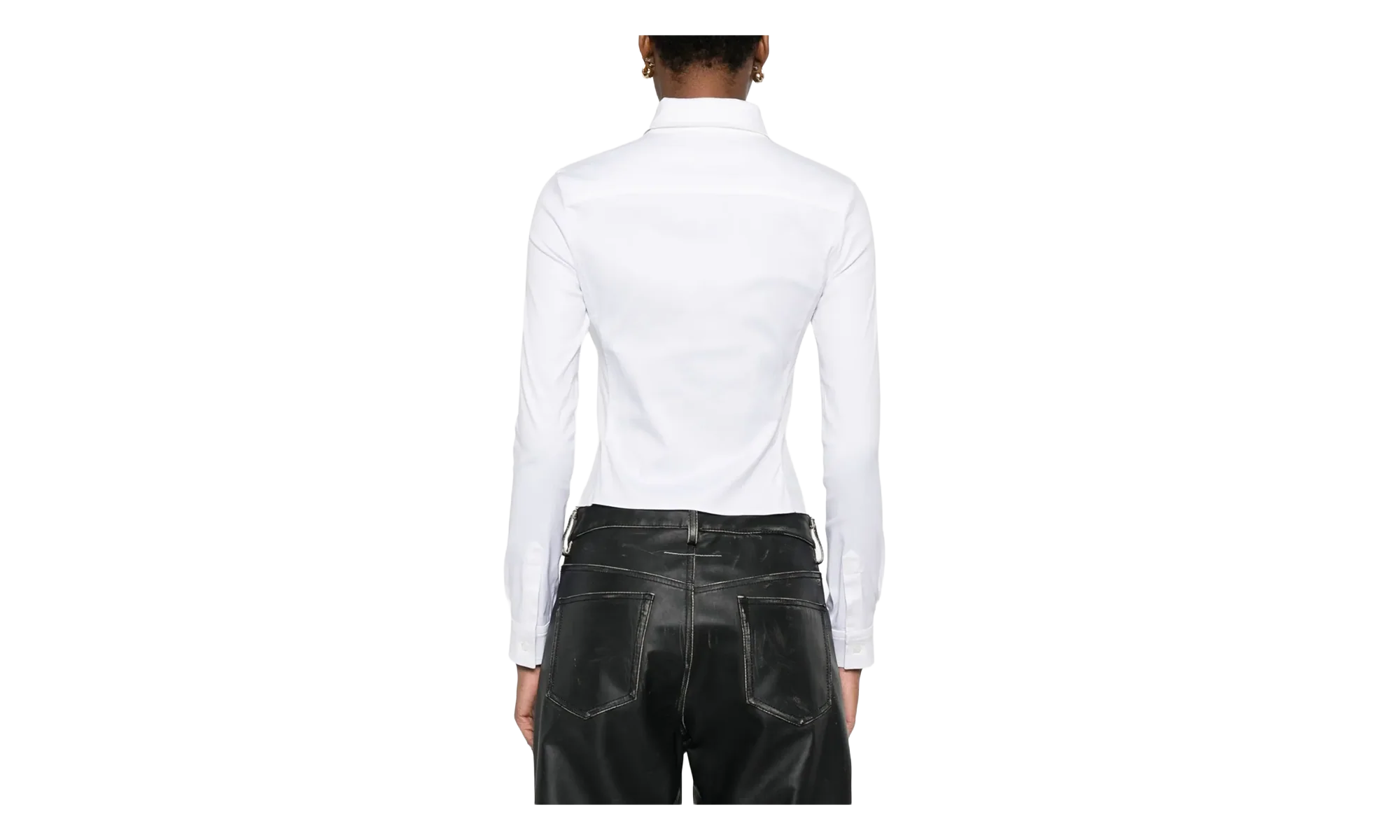 Ruched Shirt WMNS "White" 850785 TSM19 9000