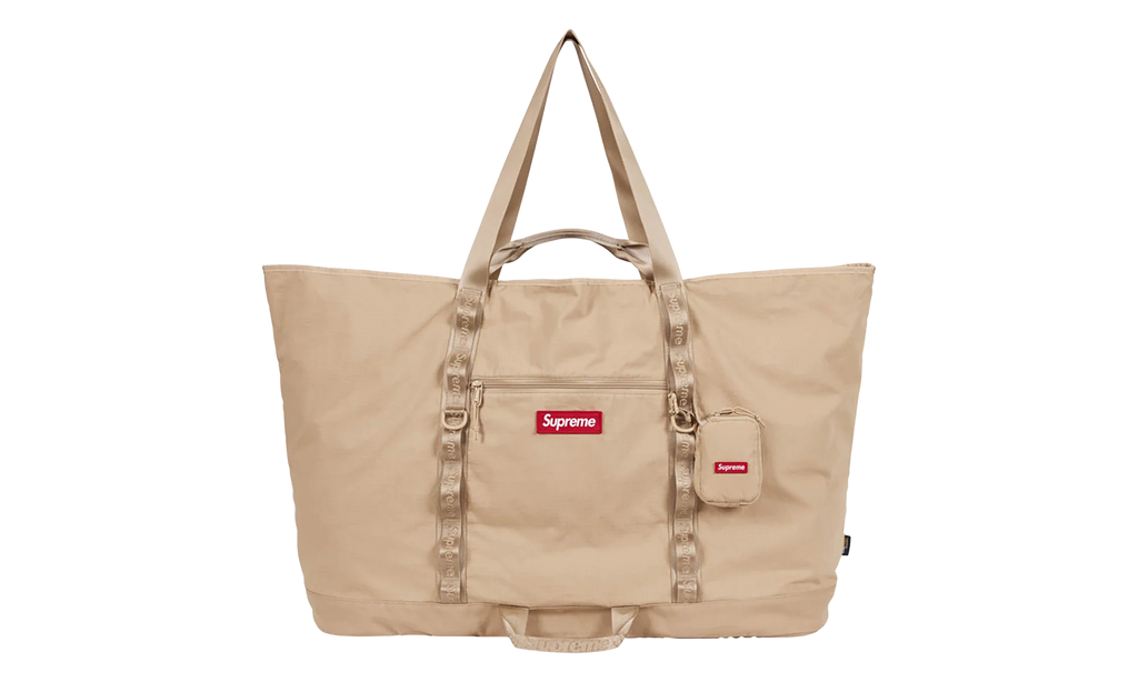 X-Large Tote Bag + Utility Pouch "SS26 - Tan" SU27287