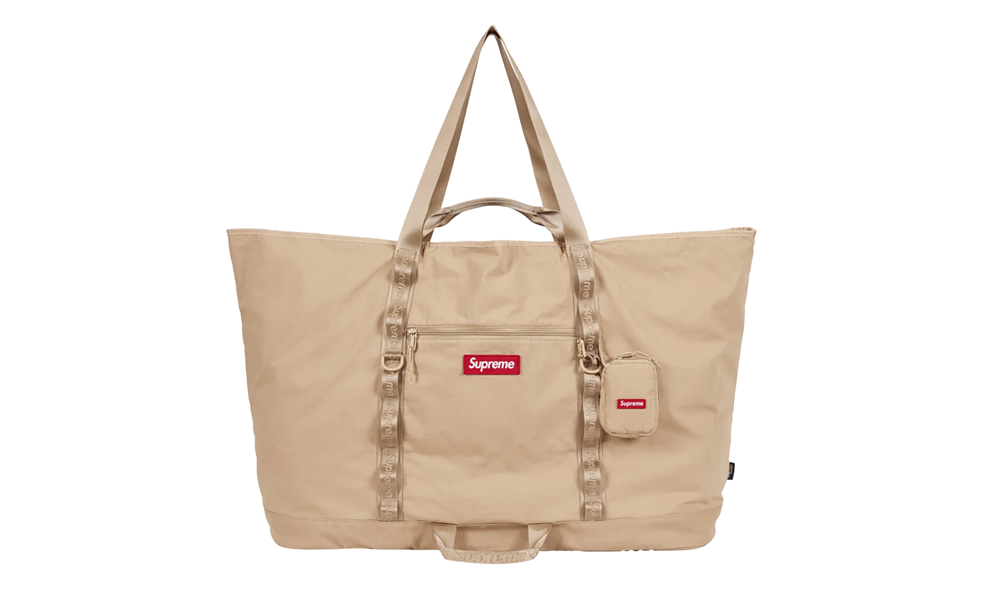 X-Large Tote Bag + Utility Pouch "SS26 - Tan" SU27287