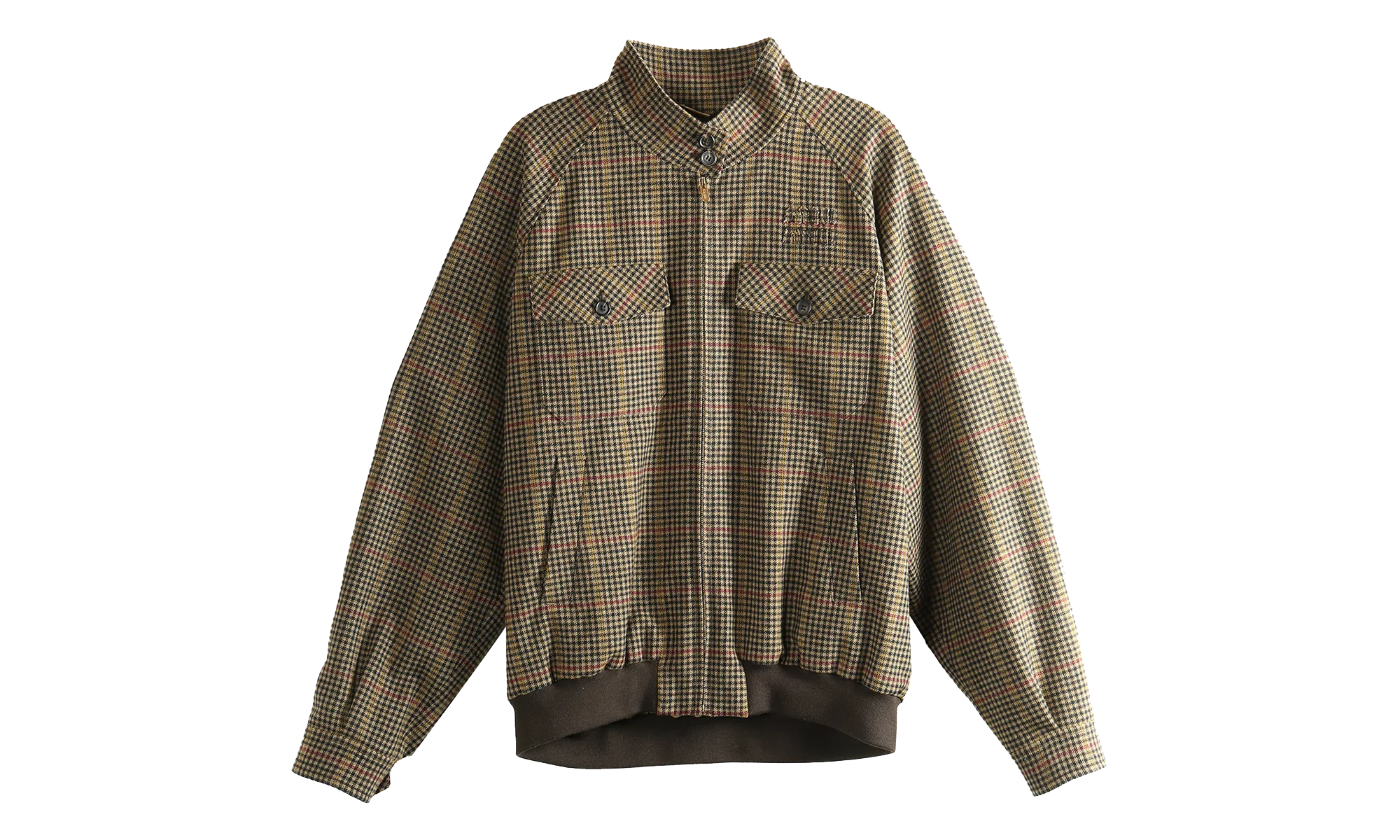 Houndstooth Check Blouson Jacket WMNS "Brown" ML1261 S OOO 181J F0040