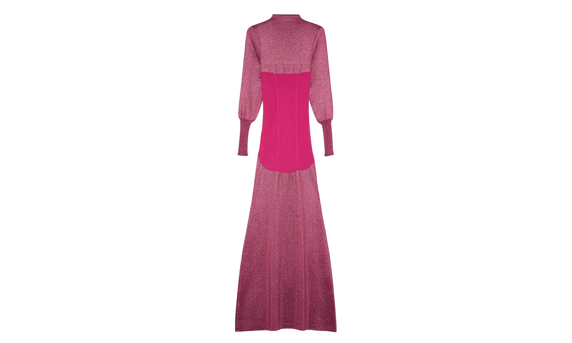 FINE RIB MIDI DRESS "FUCHSIA" RW DR0037 K007 H22 59