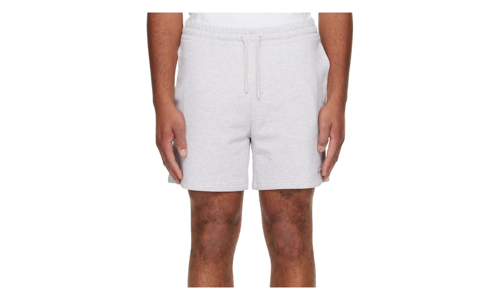 PVC Patch Grey Marle Jersey Sweatshorts "Grey" 252195M193024