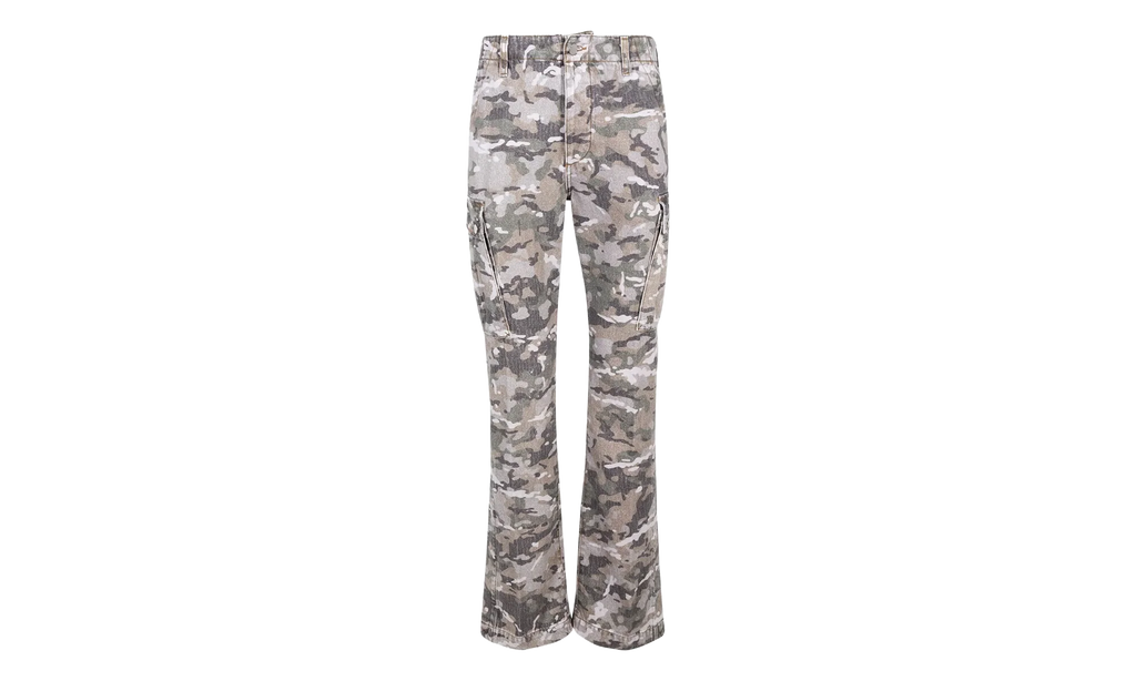 M65 Cargo Kick Flare Cargo Pants "Green Camo" PF23MDF039 526