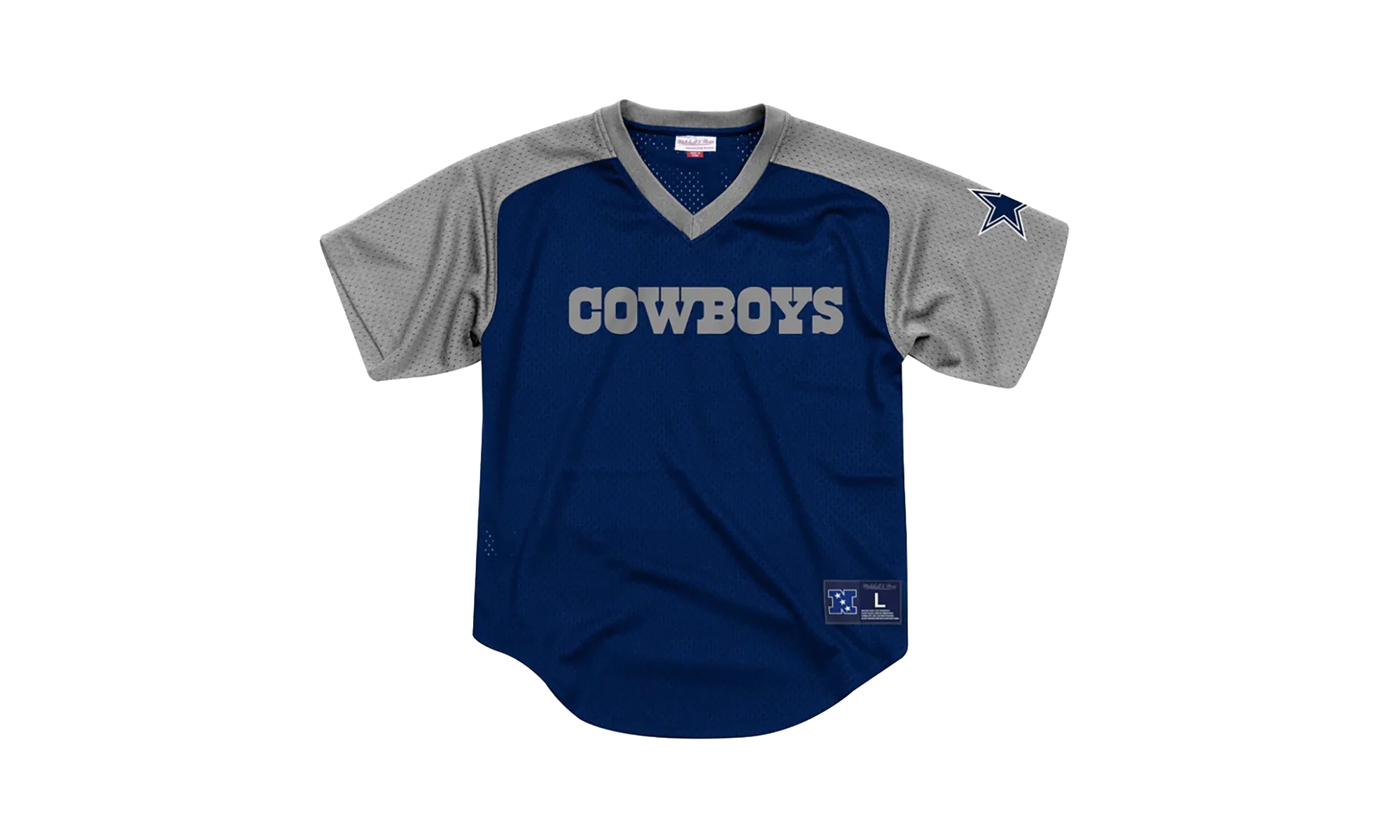 NFL Final Seconds Mesh V-Neck Shirt "Dallas Cowboys - Blue" FA87OP DCO A K9A