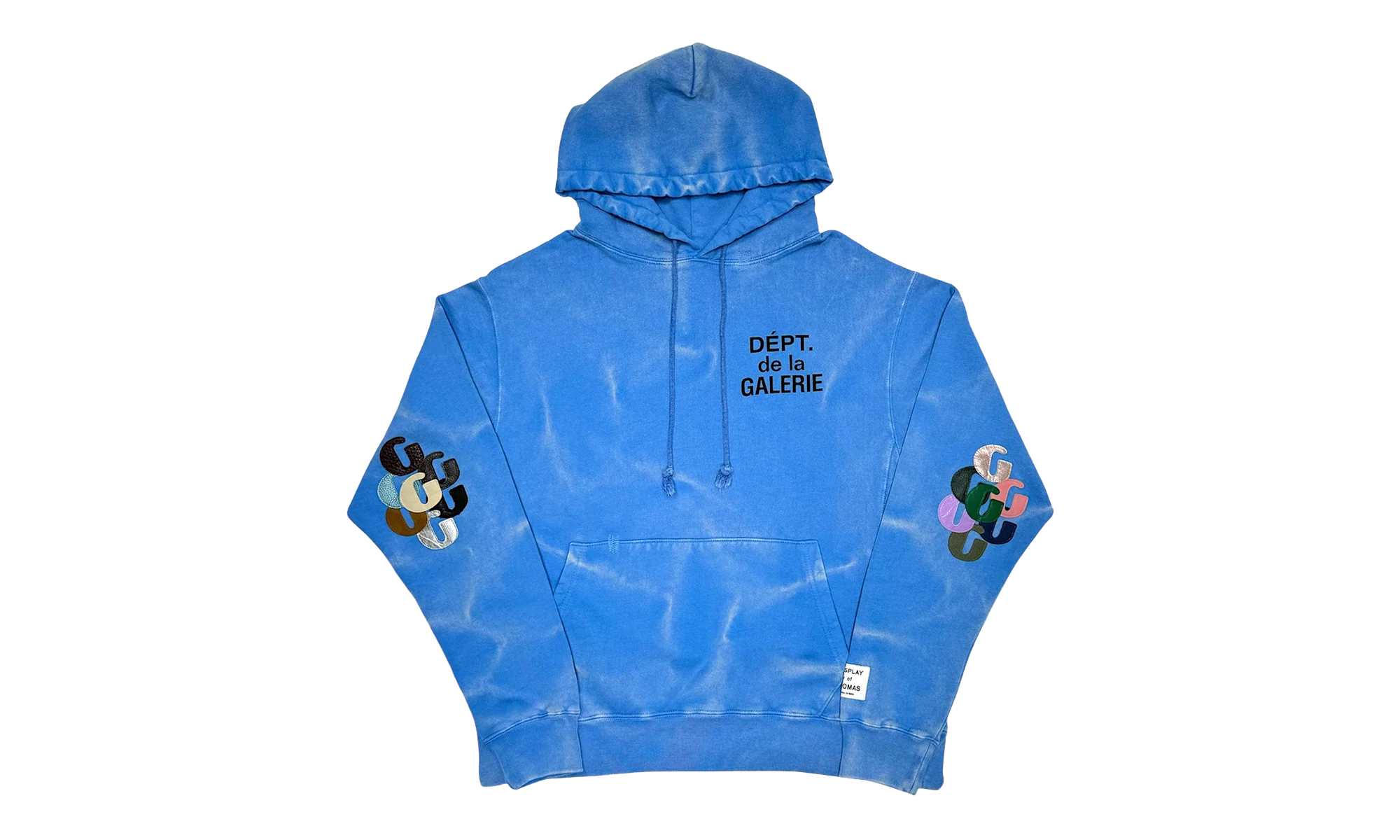 Vintage French Logo Hooded Sweatshirt "Blue" GD114
