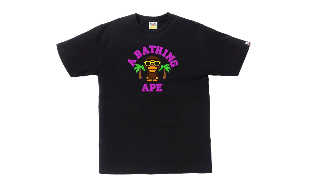 Milo College Summer Tee "Black" BAPE SS18 106