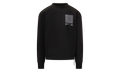 MA Bandana Silk Applique Logo Crewneck Sweatshirt "Black" AMJYCW1041