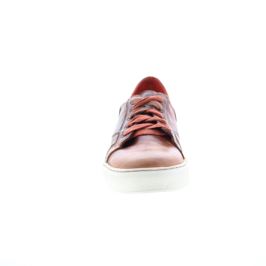 Bed Stu Azeli F319008 Womens Red Leather Lace Up Lifestyle Sneakers Shoes