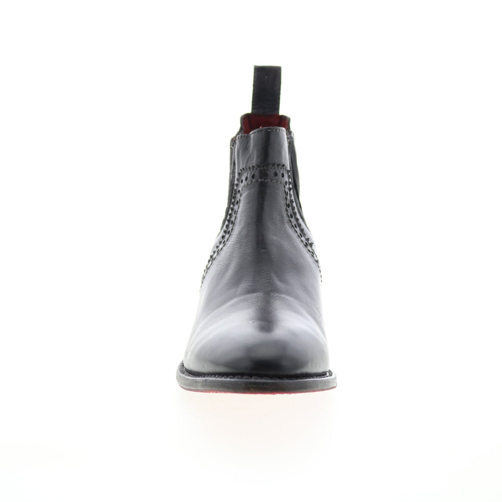 Bed Stu Ellice F328008 Womens Black Leather Slip On Chelsea Boots