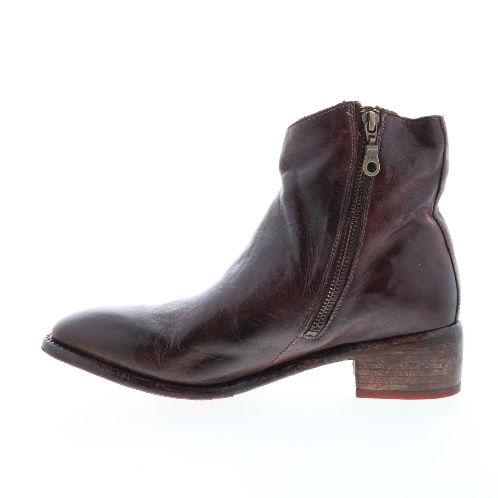 Bed Stu Aldina F328016 Womens Brown Leather Lace Up Ankle & Booties Boots