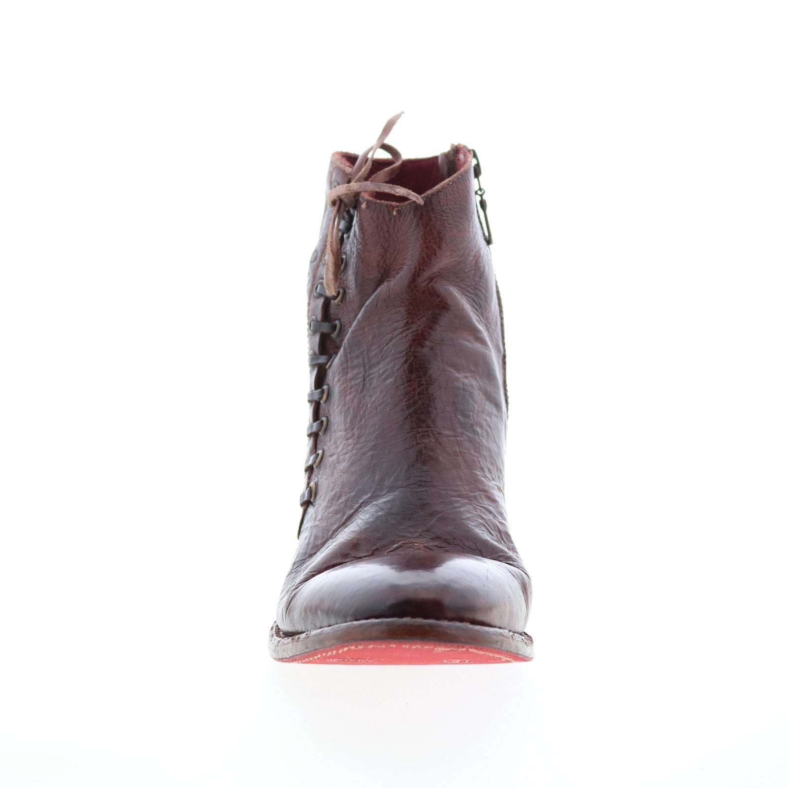 Bed Stu Aldina F328016 Womens Brown Leather Zipper Casual Dress Boots