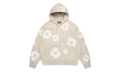 Cotton Wreath Zip Hoodie "Cream" DT613