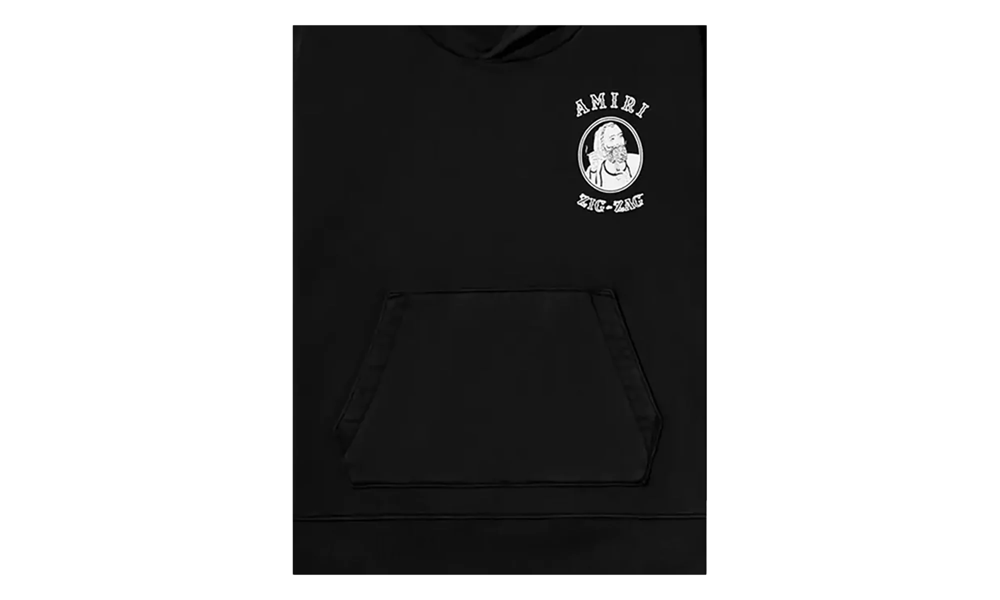 X ZIG ZAG HOODIE "Black" SS22MJL010