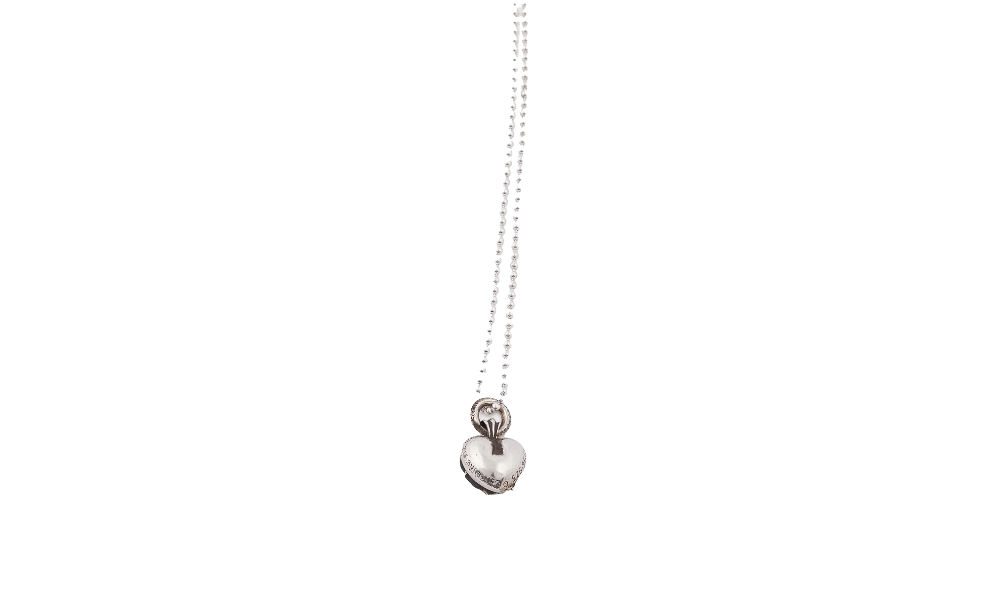Heart Pendant & Ball Chain "Silver" CHRM0662