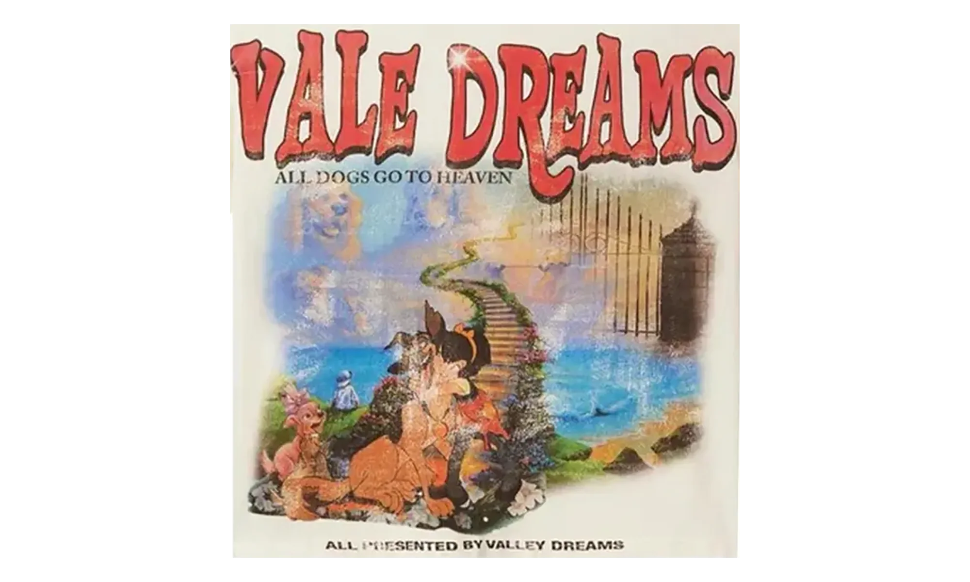 All Dogs Go To Heaven Tee "Cream" VAL131