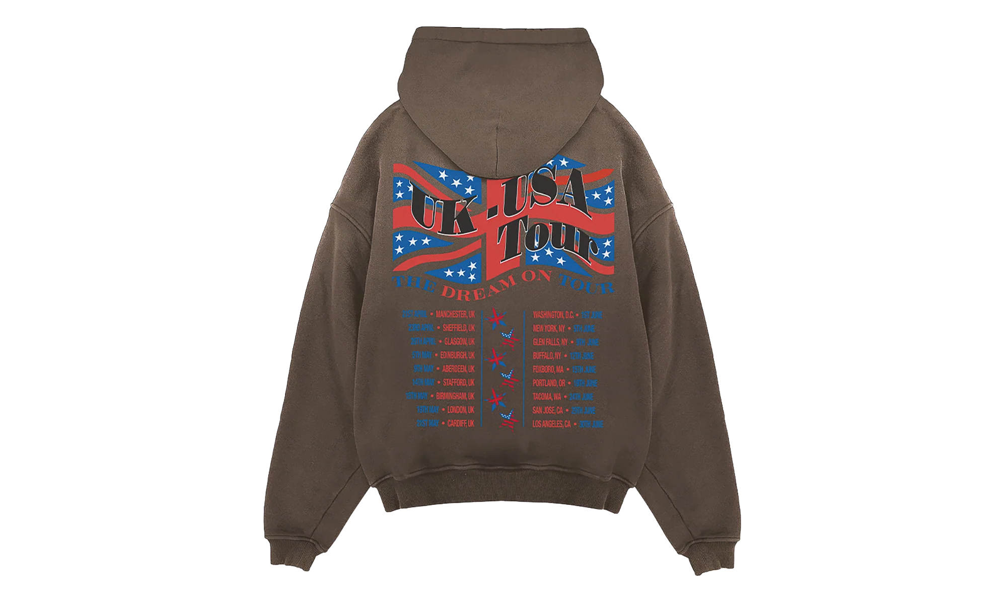 Dream On Tour Pullover Hoodie "Brown" MLM100618-17