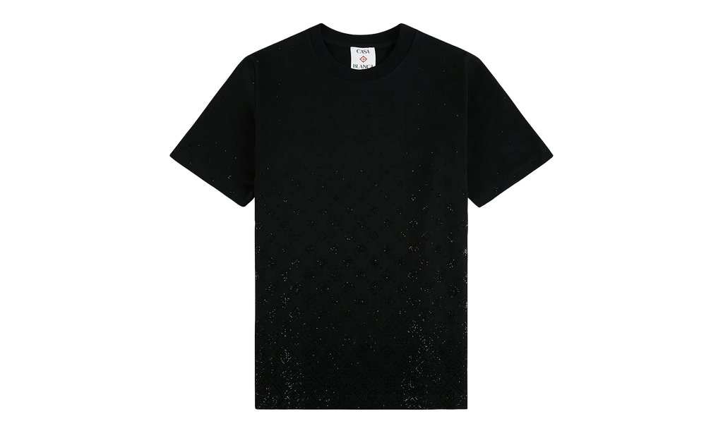 Crystal Monogram Logo Short Sleeve T‑Shirt "Black" M P26 JTS 001 10