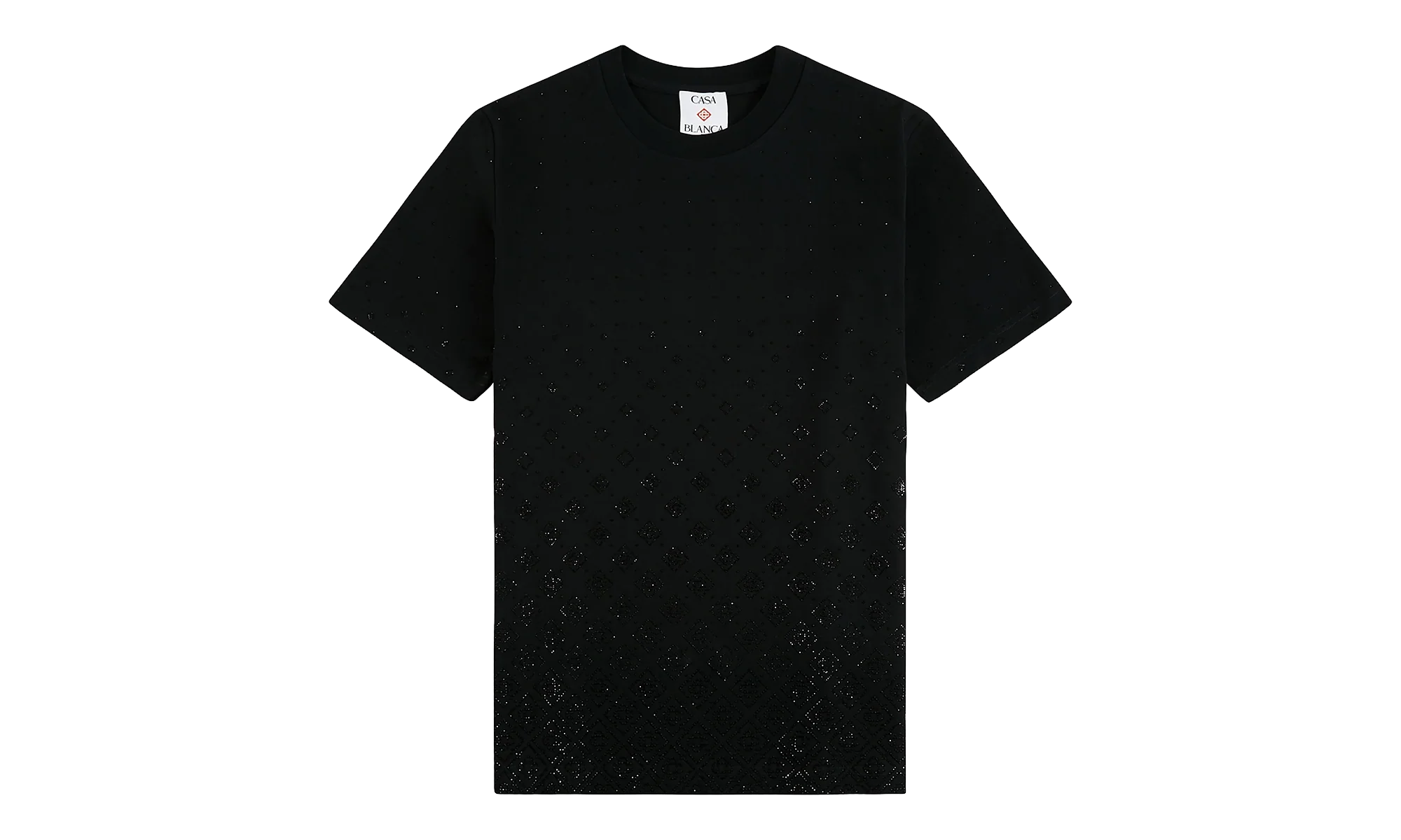 Crystal Monogram Logo Short Sleeve T‑Shirt "Black" M P26 JTS 001 10