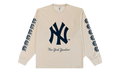 EE LONG SLEEVE T-SHIRT "YANKEES WORLD SERIES - Cream/ Navy" EE738