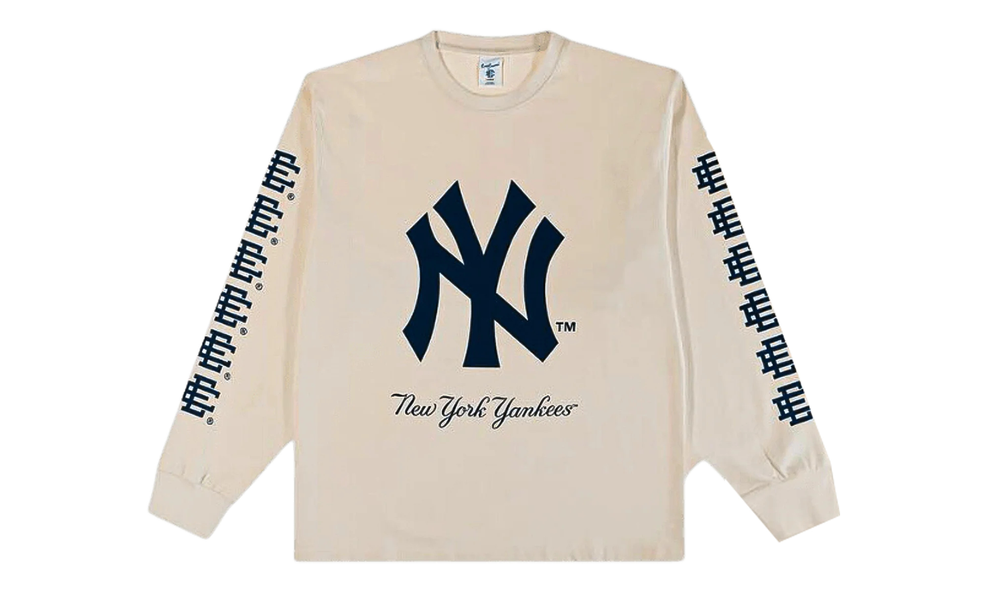 EE LONG SLEEVE T-SHIRT "YANKEES WORLD SERIES - Cream/ Navy" EE738