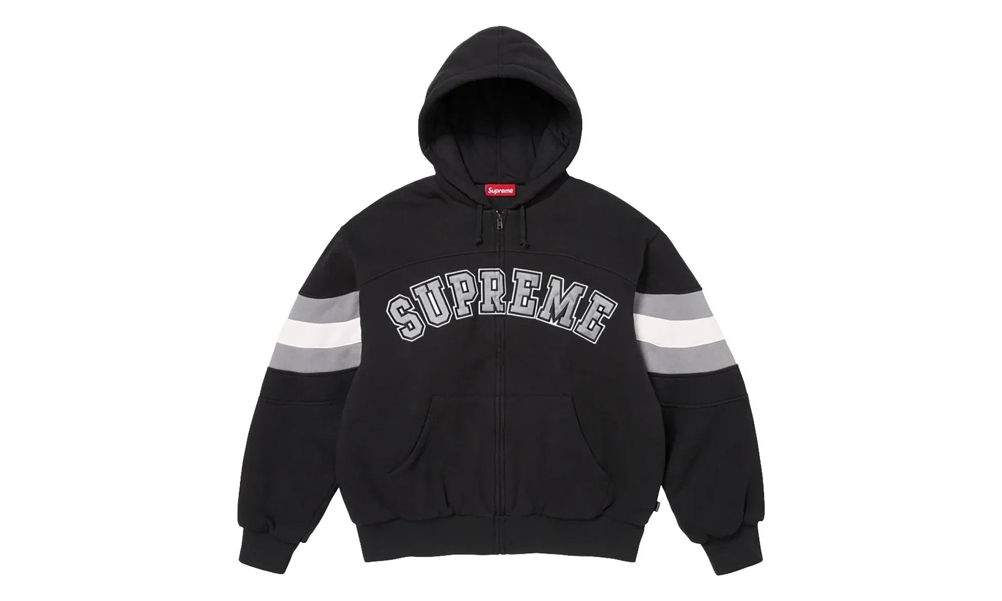 Filled Zip Up Hoodie "SS26 - Black" SU27292