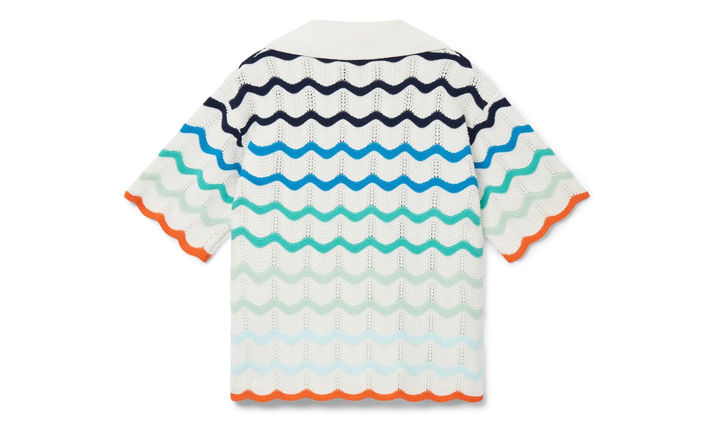 Gradient Wave T-Shirt "Orange / Multicolor" MS25 KW 984 01 MULT
