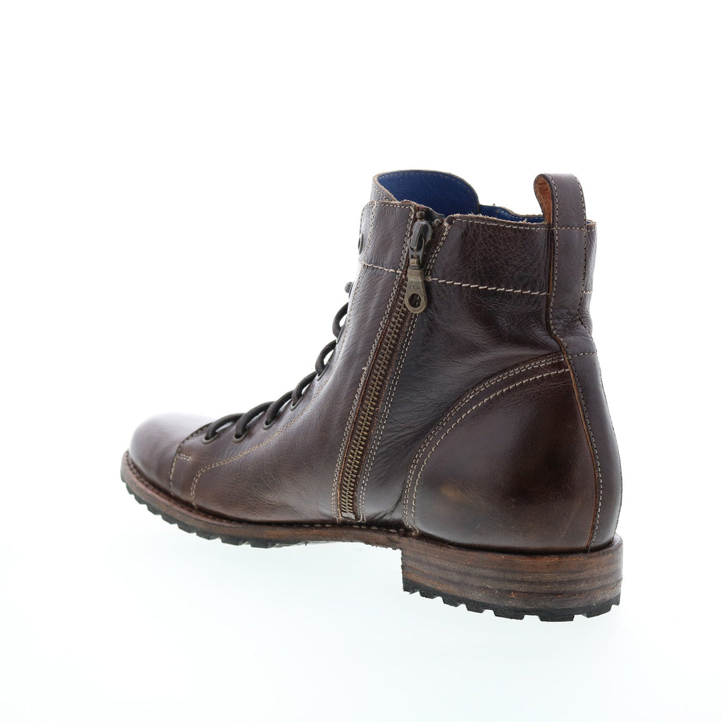 Bed Stu Old Bowen F479014 Mens Brown Leather Lace Up Casual Dress Boots