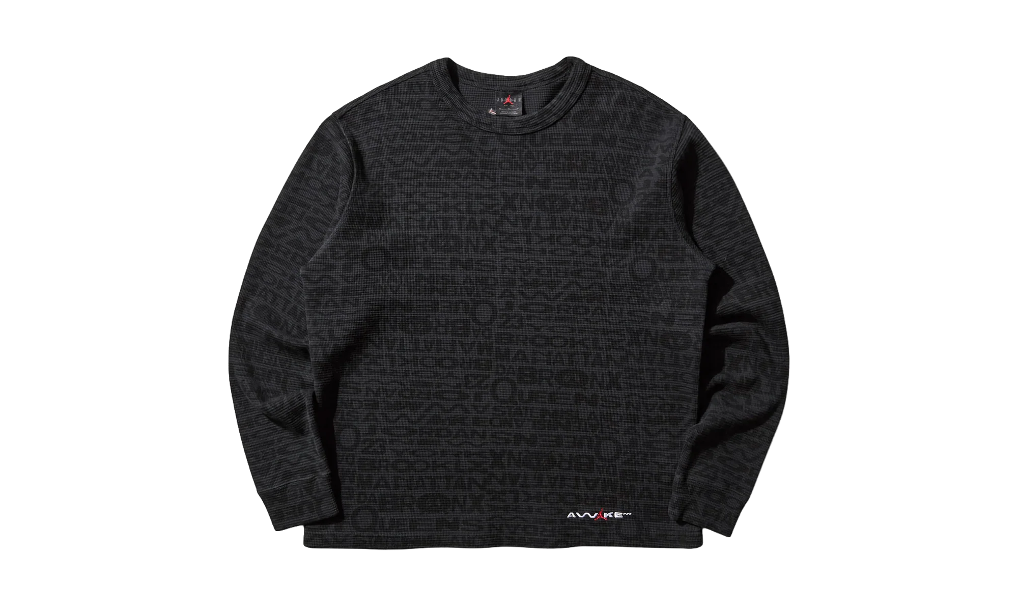 Jordan x Awake NY Thermal Shirt "Black / University Red" IB7955 010