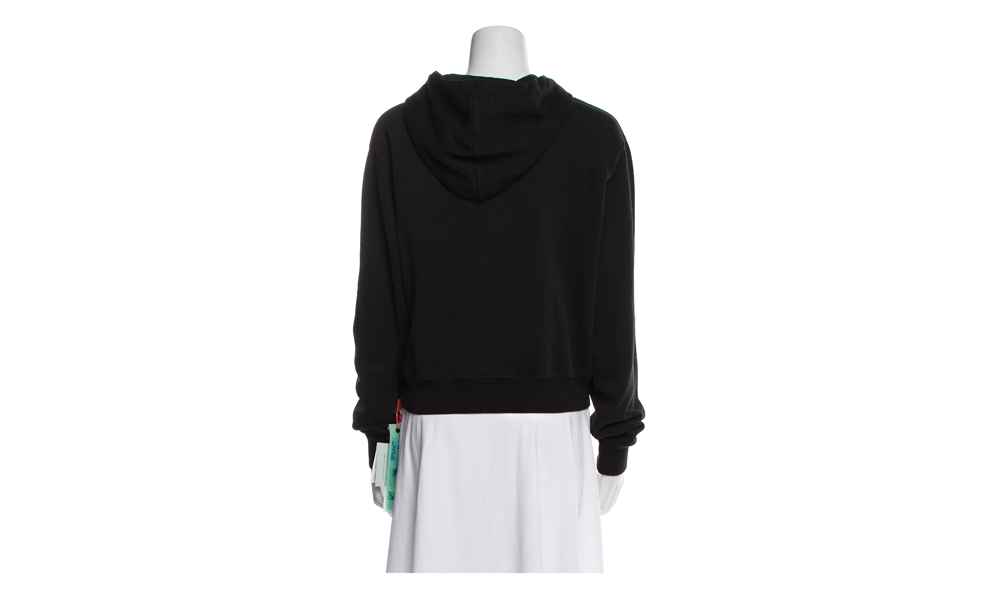Rainbow Cropped Hoodie "Black / Multicolor" OWBB016R21JER0021084