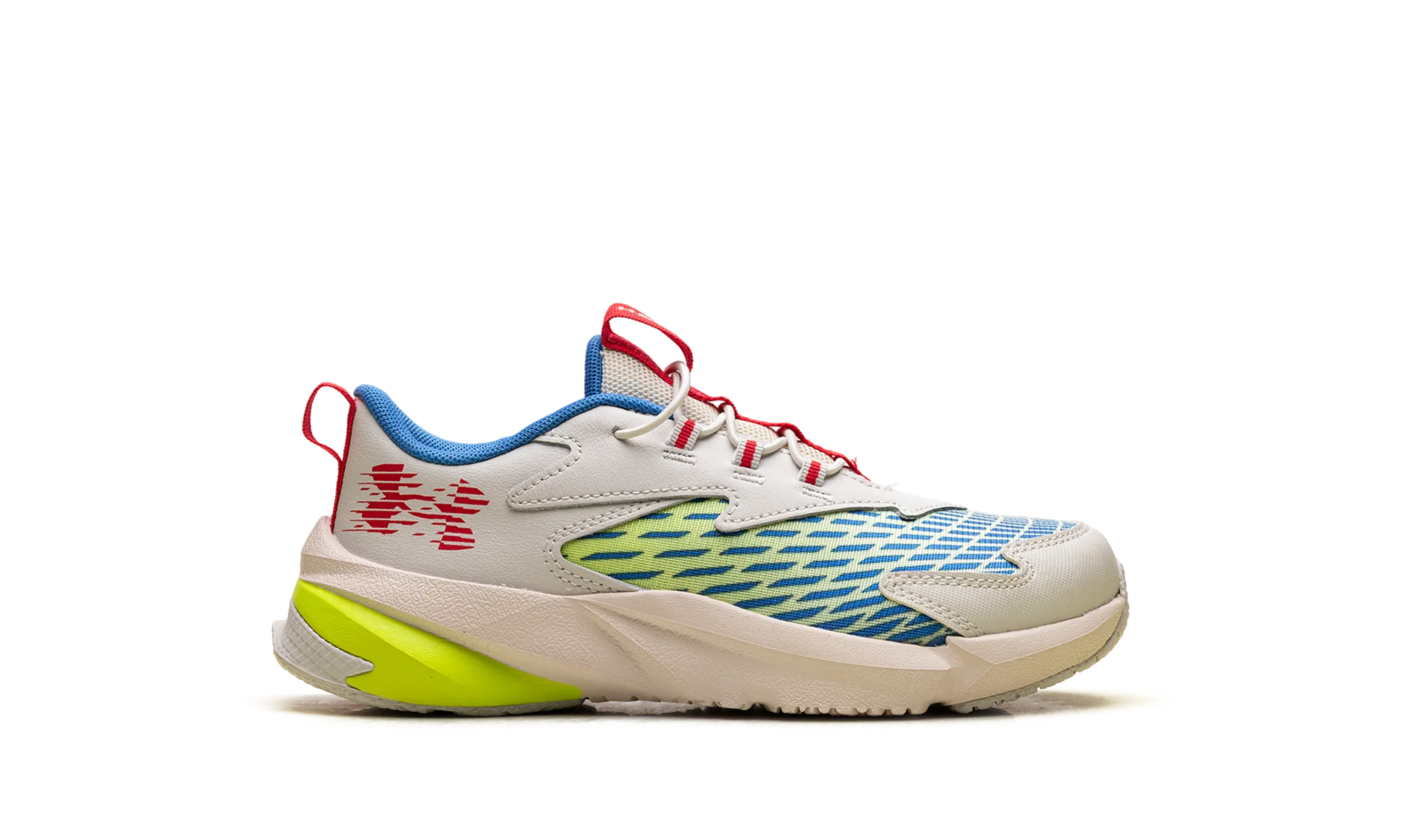 UA BPS Scramjet 7 "Summit White High Vis Yellow Racer Red" 6006928 110