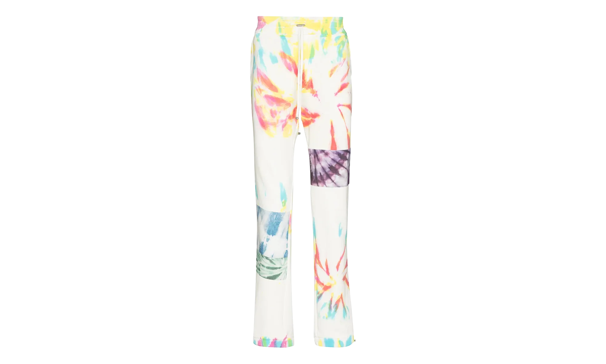 Tie Dye Art Patch Sweatpants "White Multi" MJSP011900