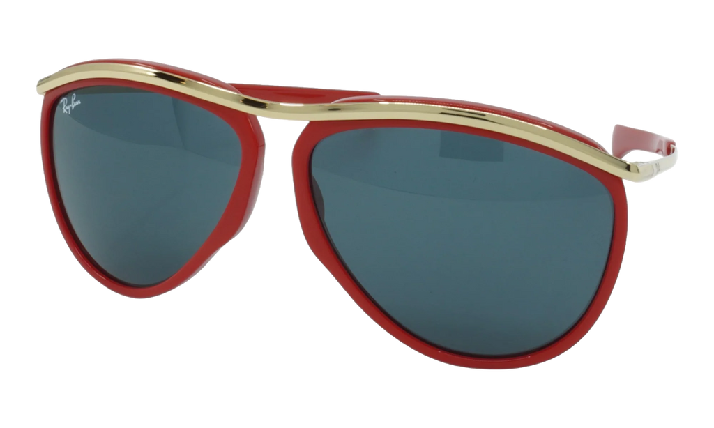 AVIATOR OLYMPIAN SUNGLASSES "POLISHED RED" RB2219-1243R5_59