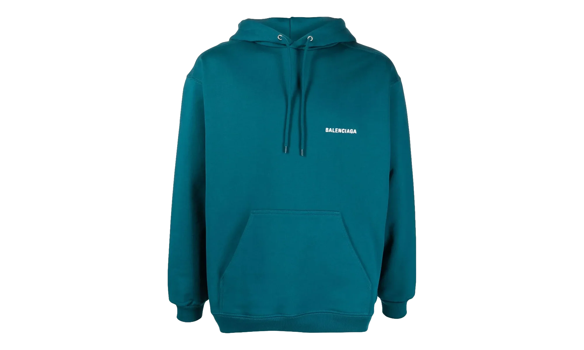 Logo Embroidered Hoodie "Petrol Blue" 600583 TLVB8 9567