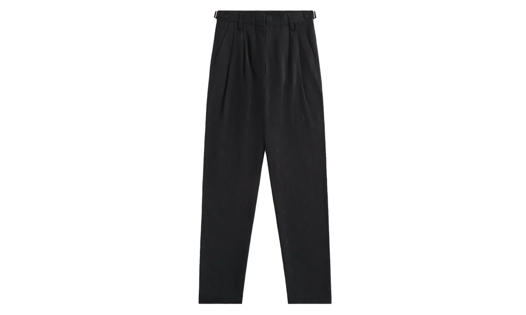 Script Logo Aidan Pleated Black Trousers "Black" KITH39
