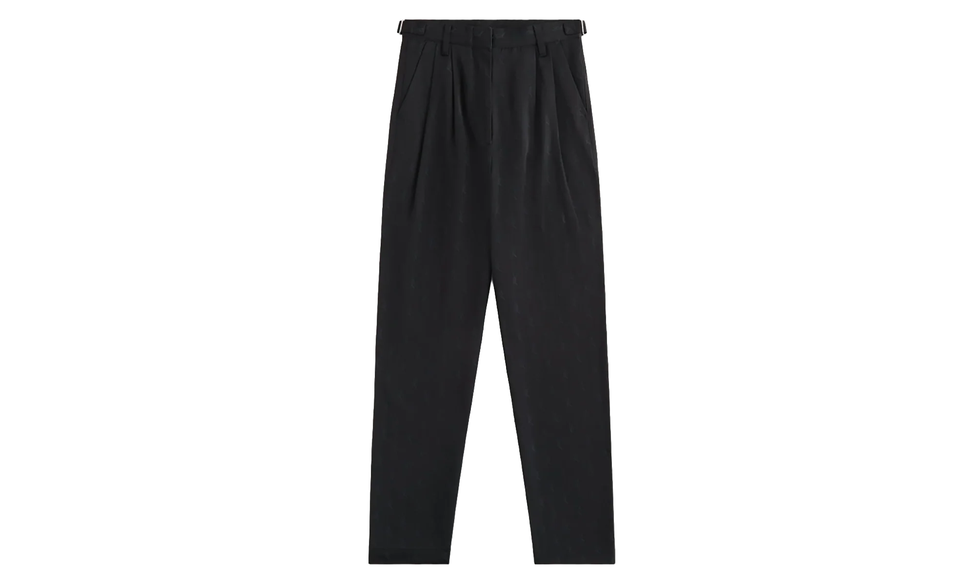 Script Logo Aidan Pleated Black Trousers "Black" KITH39