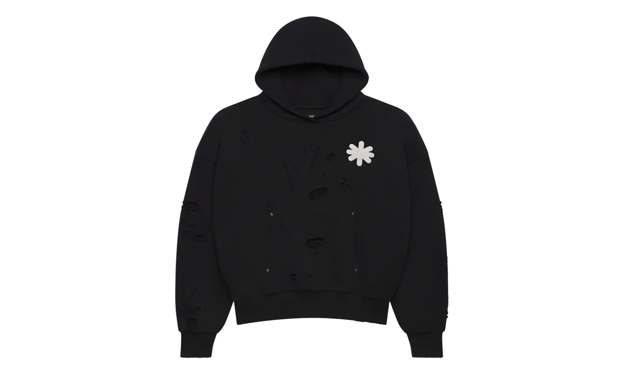 DSTRY DBL Layer Logo Hoodie "Black" LST 21 22589 BLK