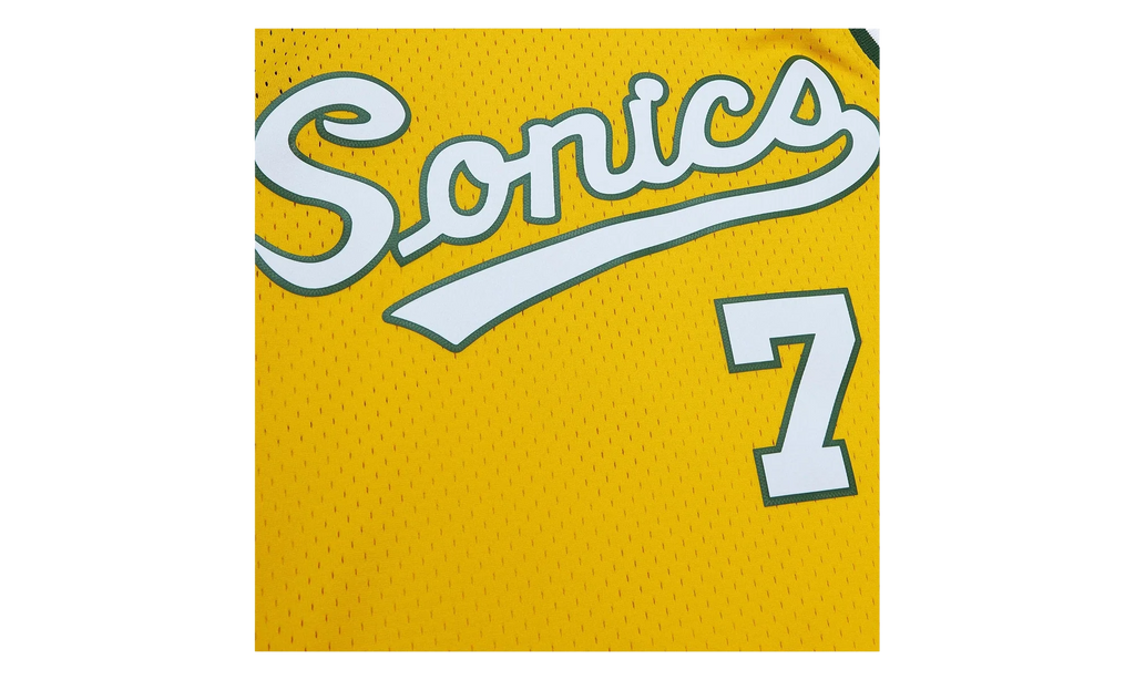 NBA Hardwood Classics Jersey "2003 Seattle Supersonics Rashard Lewis - Yellow" SMJY6203 SSU03RLIYELL