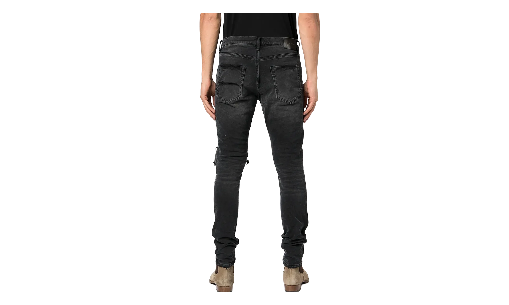 P001 Distress Jeans "Worn Black" P001 WBDI222