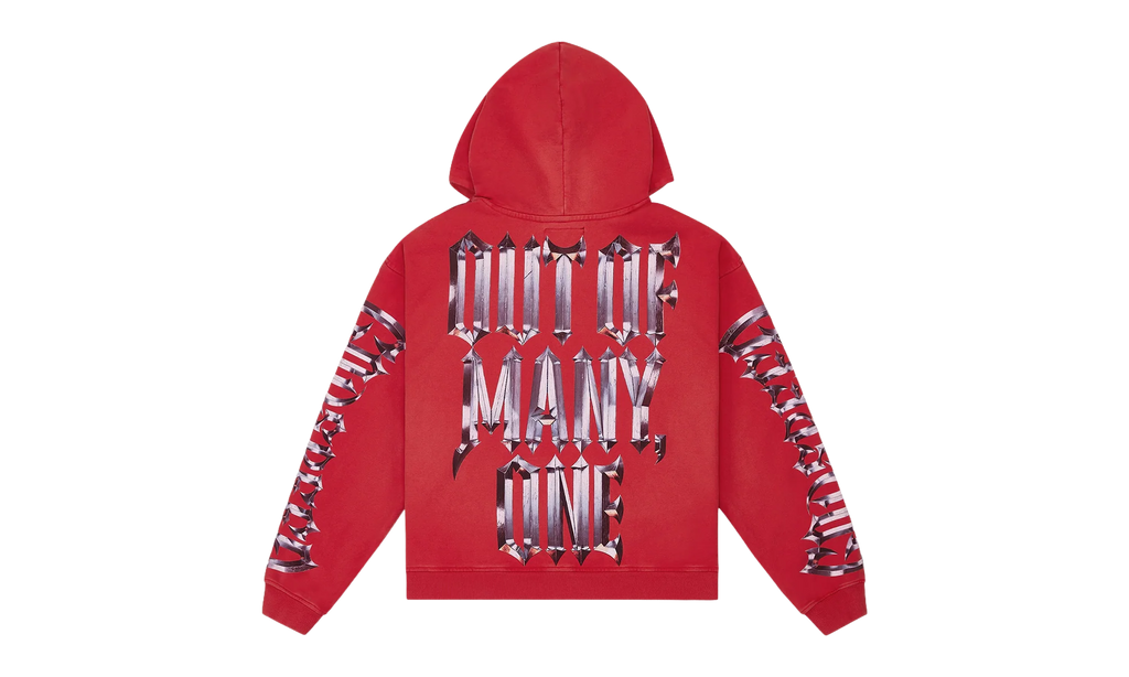 Chrome Motto Hoodie "Red Wash" 9GQZJVR0