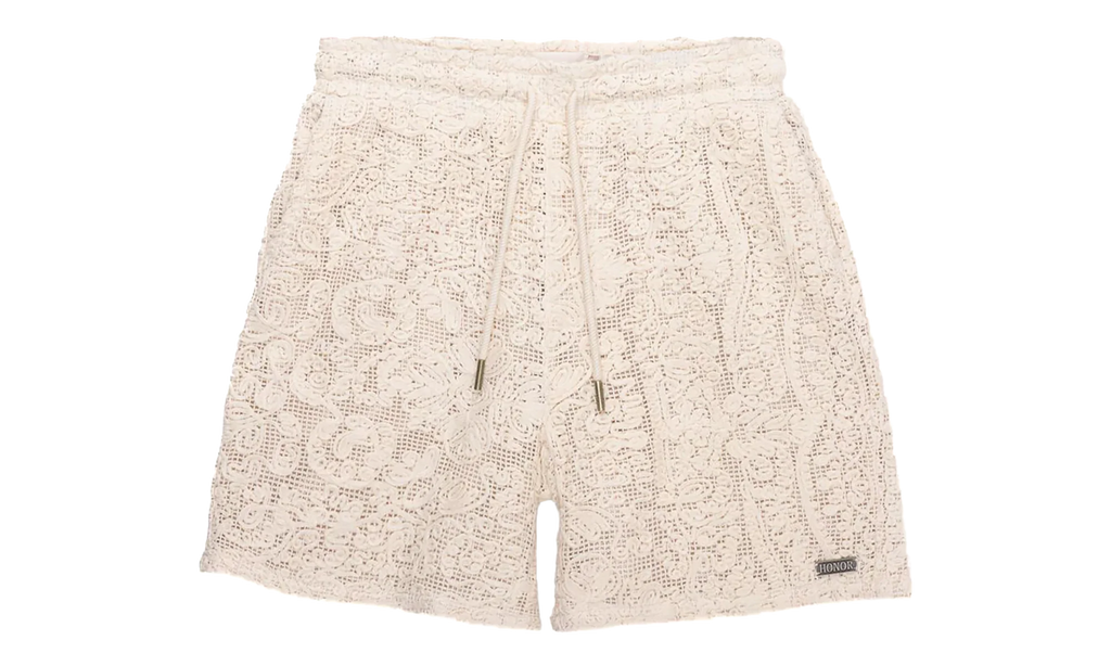 Mind Maze Crochet Shorts "Natural" HTG260127 NAT