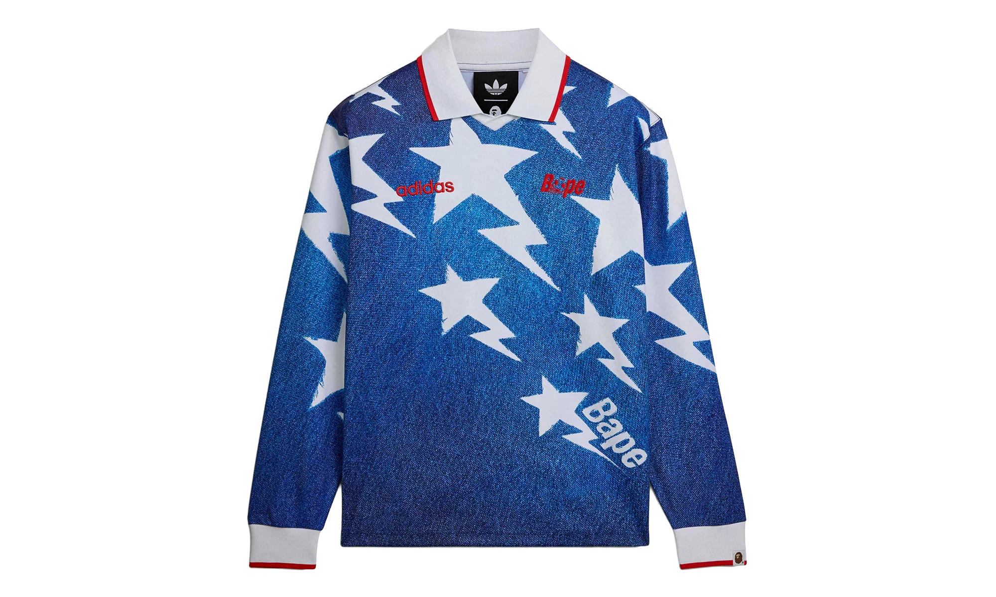 Adidas x BAPE LSL Star Jersey "Medium Blue Denim" KF4913