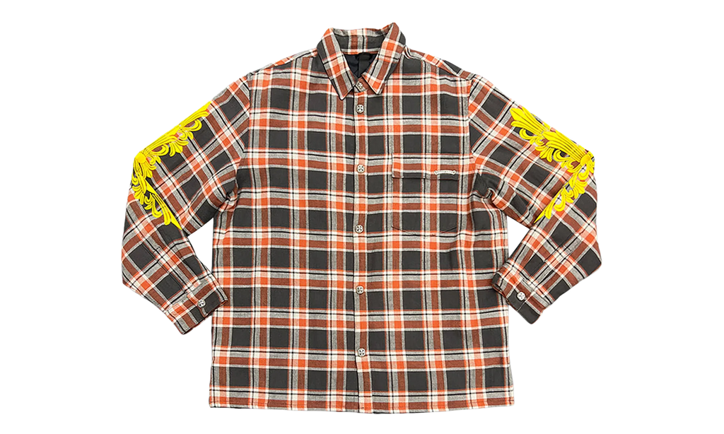 Flannel Jacket "Orange / Grey" CHRM0844