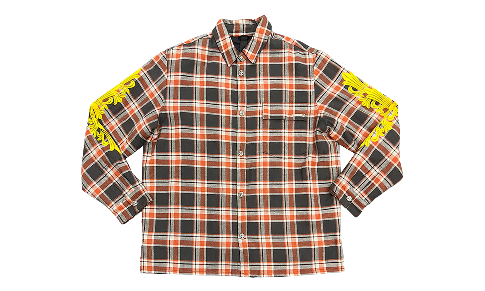 Flannel Jacket "Orange / Grey" CHRM0844