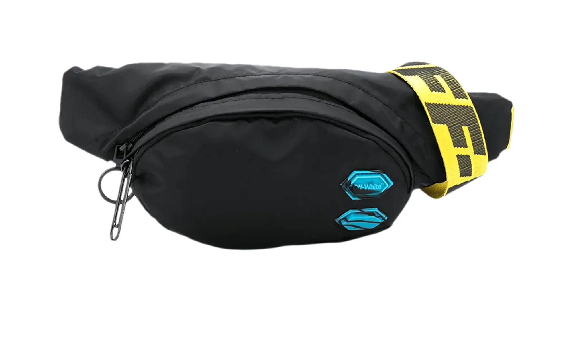 Nylon Yellow Logo Bumbag "Black" OMNA110E20FAB0011000